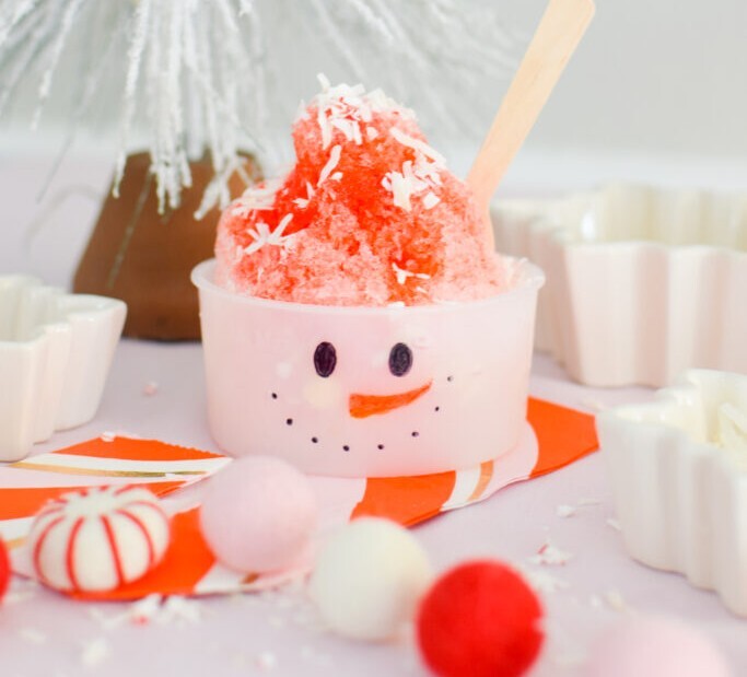 Десерт «Снеговик» для Нового года