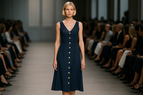 Как выбрать пуговицы для модных платьев и рубашек: коллекции с брендовой символикой