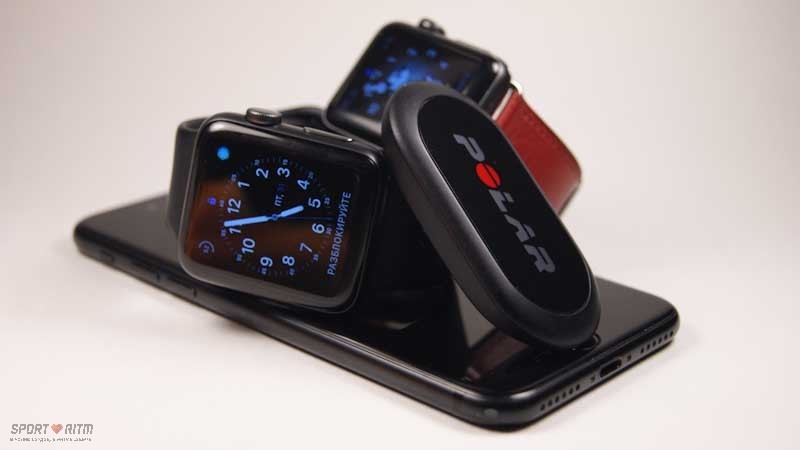 Нагрудный пульсометр для Apple Watch и iPhone