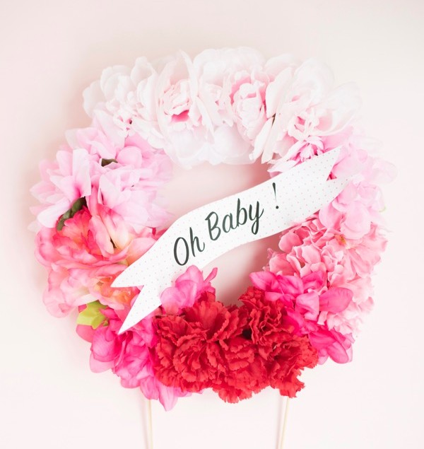 Веночек для торта на 1 годик — мастер-класс