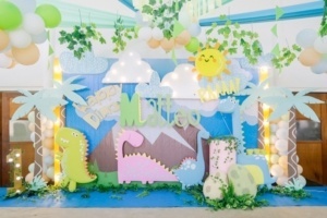 День рождения Pastel Dinosaur