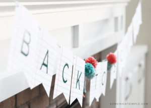 Гирлянда Back to School своими руками