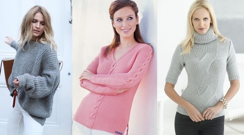 Женские пуловеры спицами — схемы с описанием