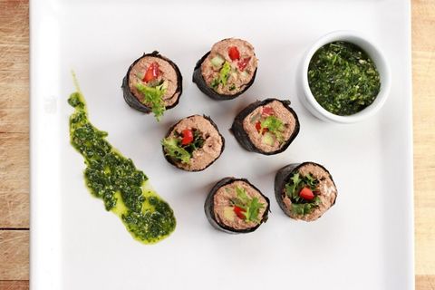 Роллы из гречки для новогоднего стола