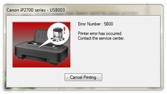 Как сбросить ошибку 5B00 и счётчик «памперса» на принтерах Canon PIXMA