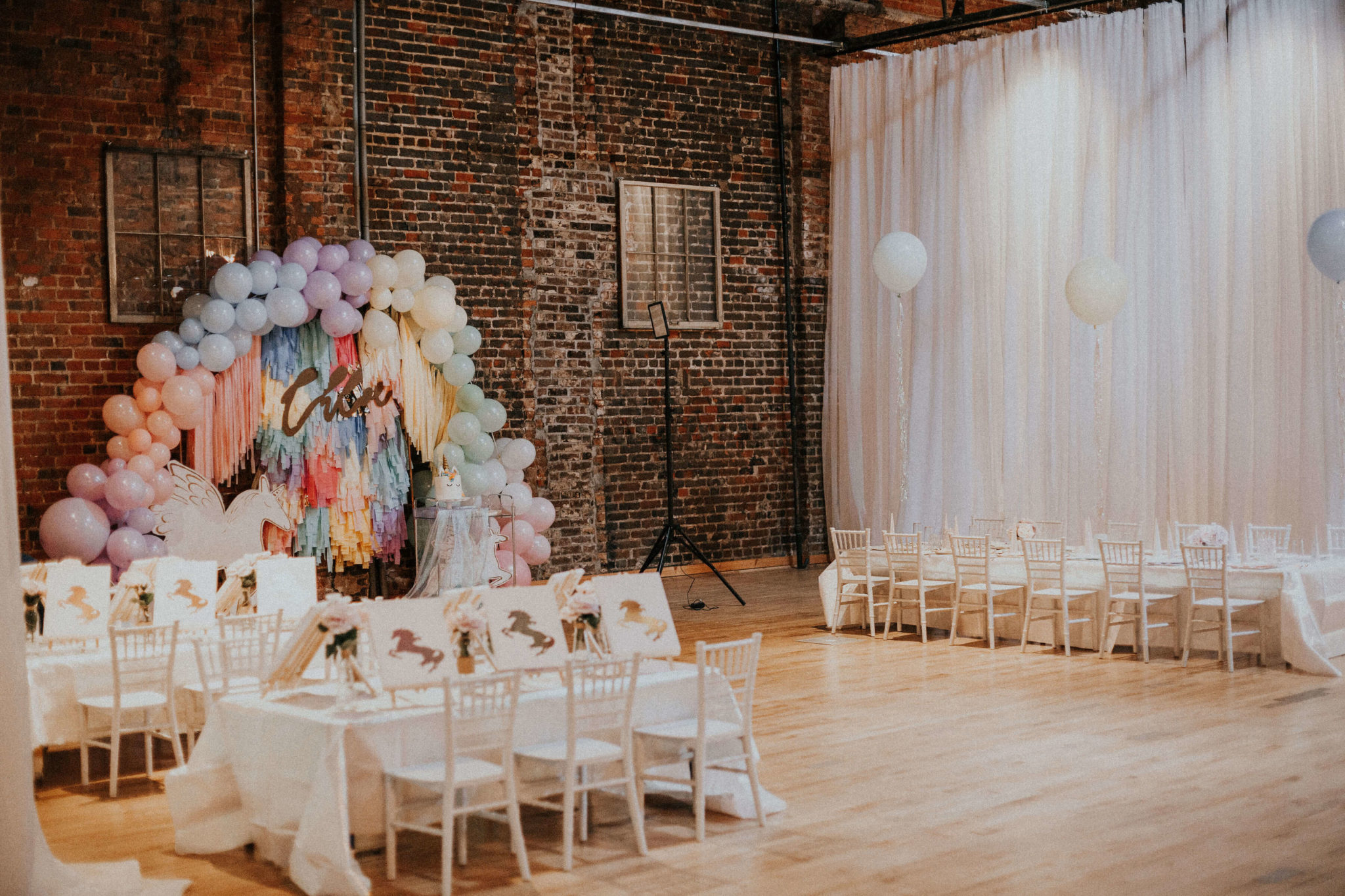 Пастельный единорог — вечеринка для девочки