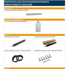Запчасти и расходники CET для KONICA MINOLTA Di551/650