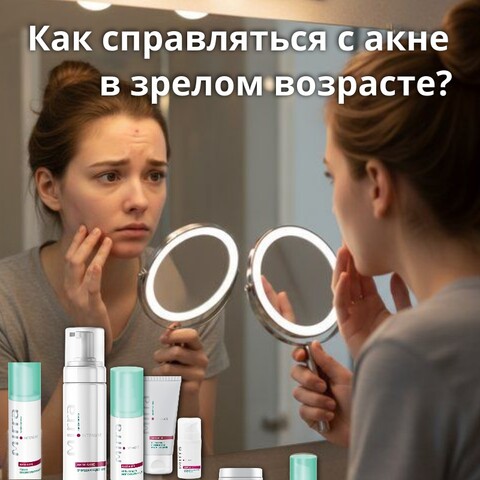 Как справляться с акне в зрелом возрасте?