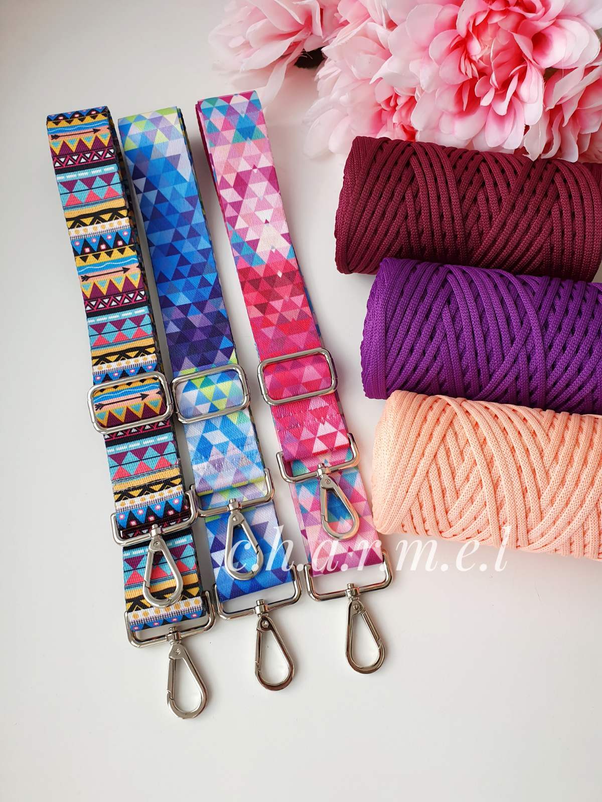 New! Belts for bags.