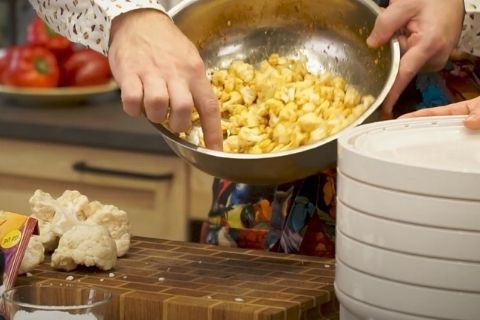 «Попкорн» из цветной капусты