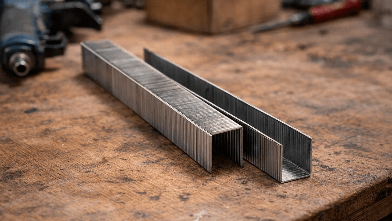 Типы скоб скобозабивных пистолетов