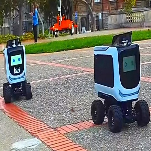 Очаровательные роботы-курьеры накормят студентов