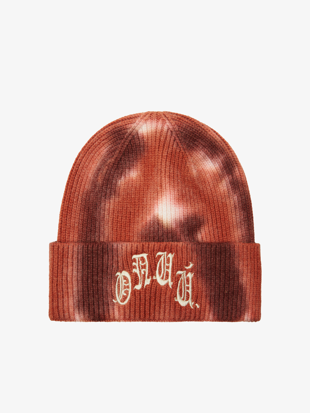 'SPAZ' COLA/RED/CREAM TIE-DYE BEANIE 