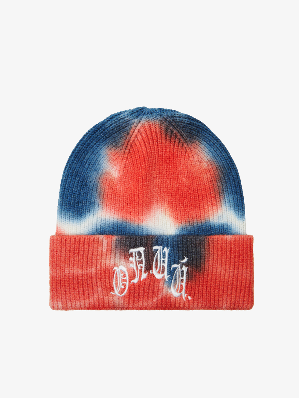 'SPAZ' BLUE/RED/WHITE TIE-DYE BEANIE