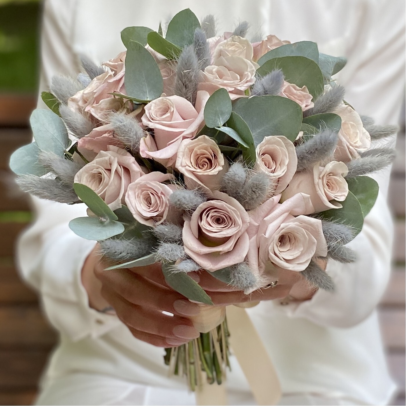 Свадебный букет невесты из гортензии - Флористический салон Fl-er