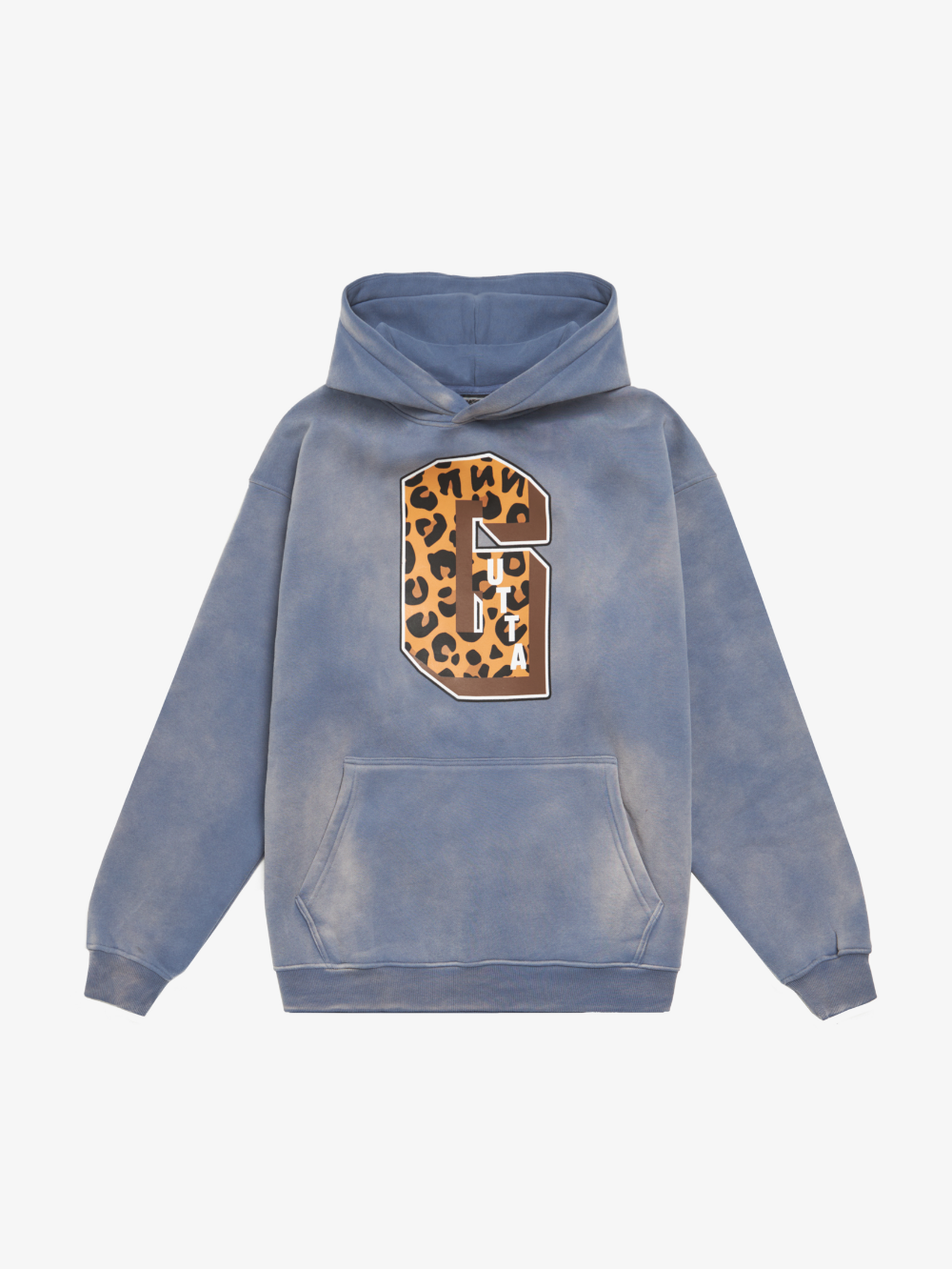 '60' BLUE SUN-FADED HOODIE