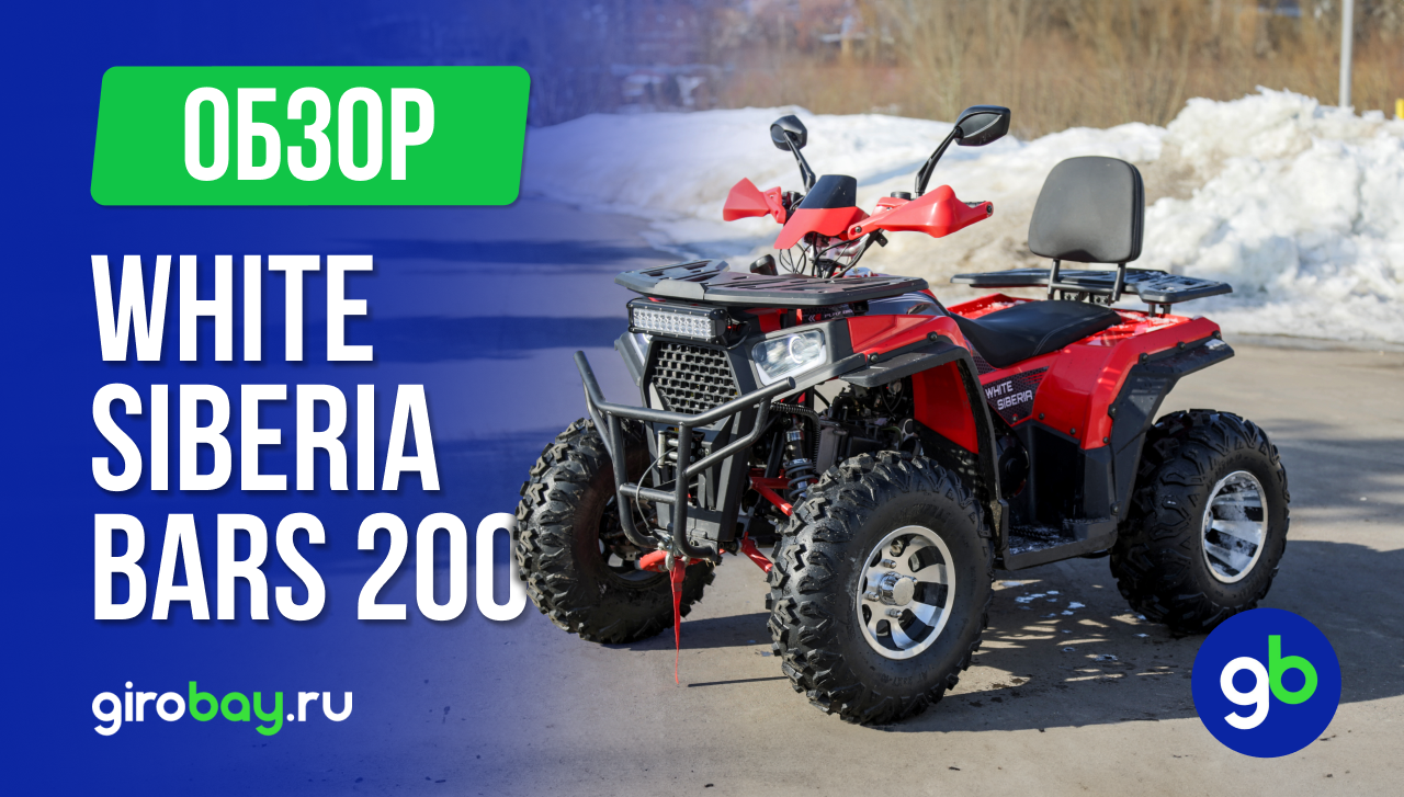 Обзор квадроцикла WHITE SIBERIA BARS 200CC PRO