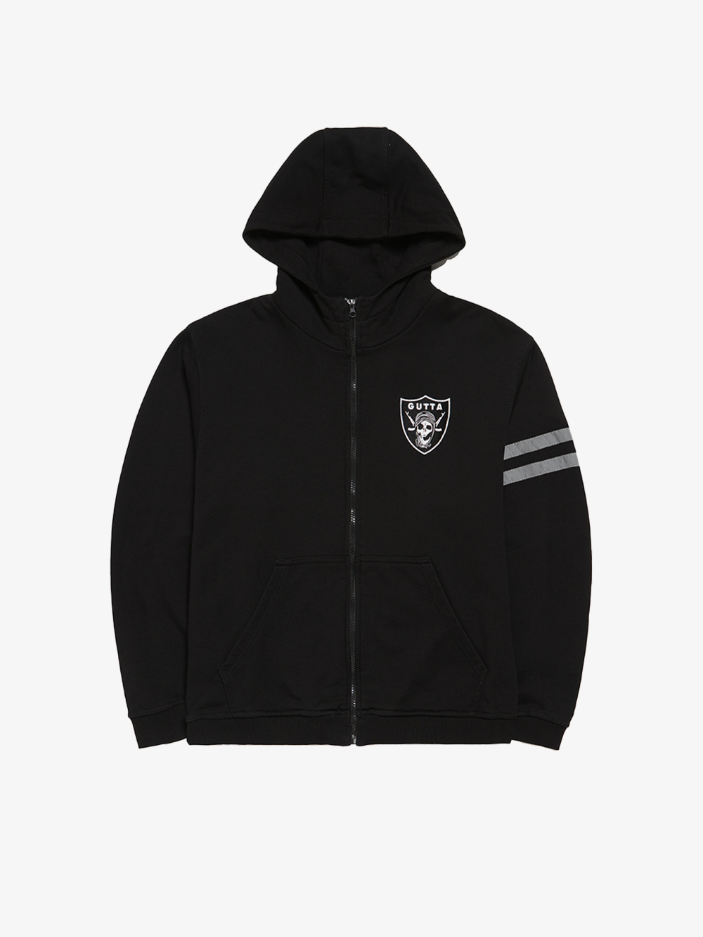 'RAIDER' BLACK HOODIE