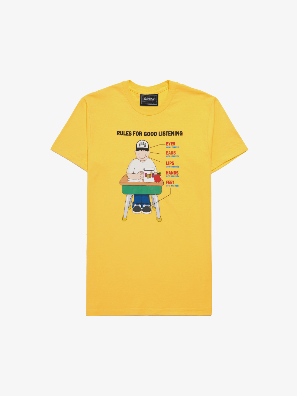 'NUMB' YELLOW TEE
