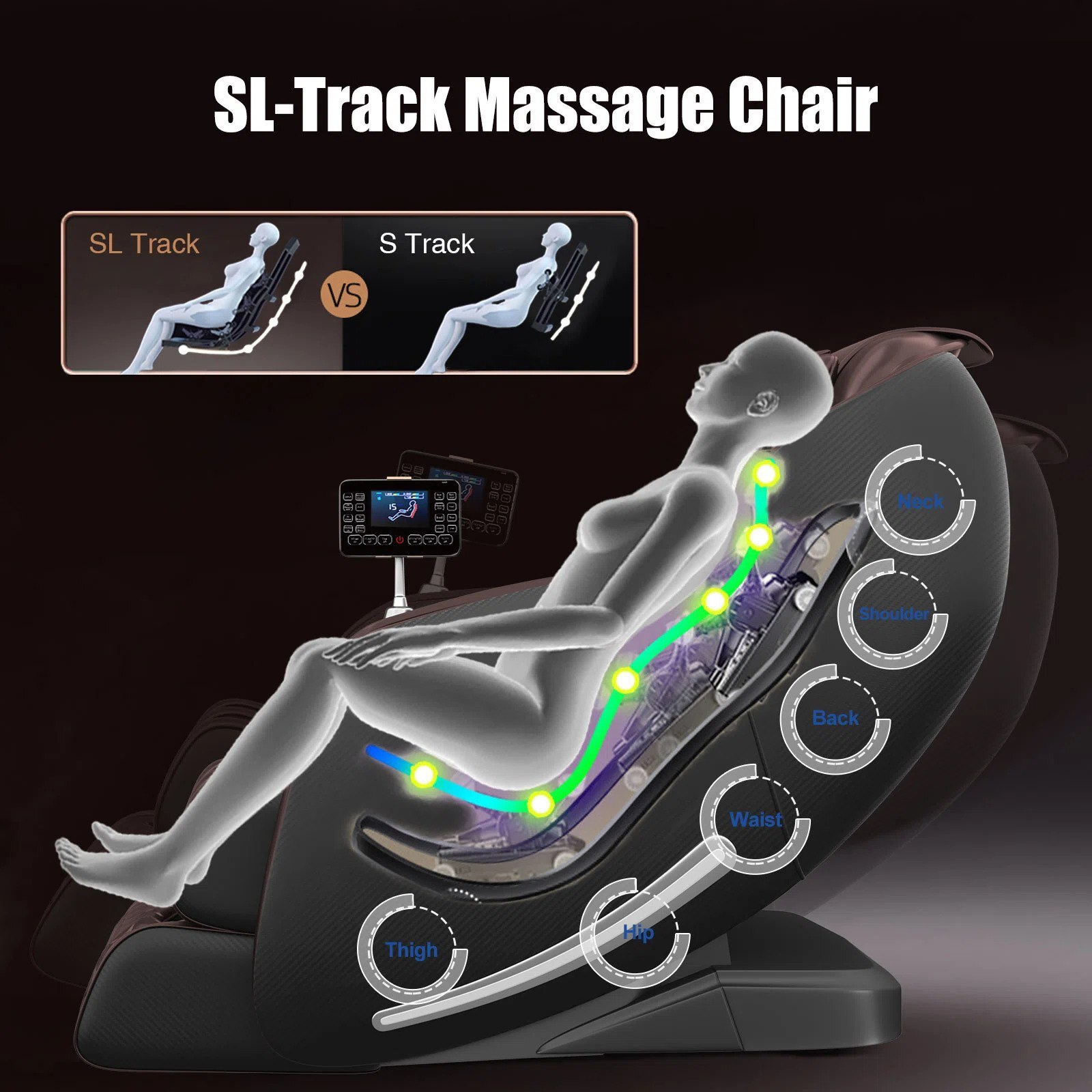 Различия между S-Track и SL-Track направляющими в массажных креслах. Как выбрать лучшее массажное кресло для себя.