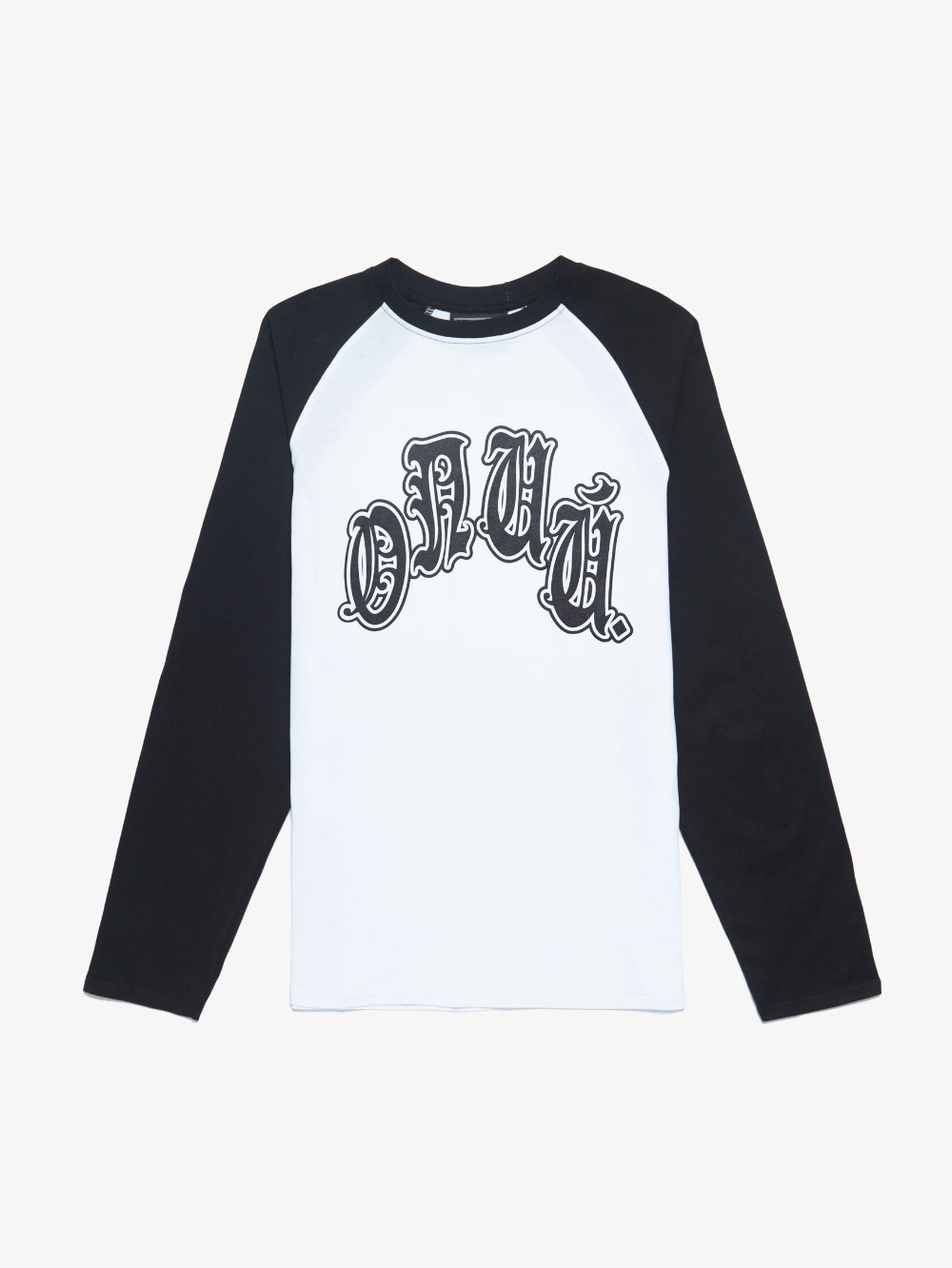 'DOUBLE-SIDED LOGO' BLACK/WHITE LONGLEEVE REGLAN