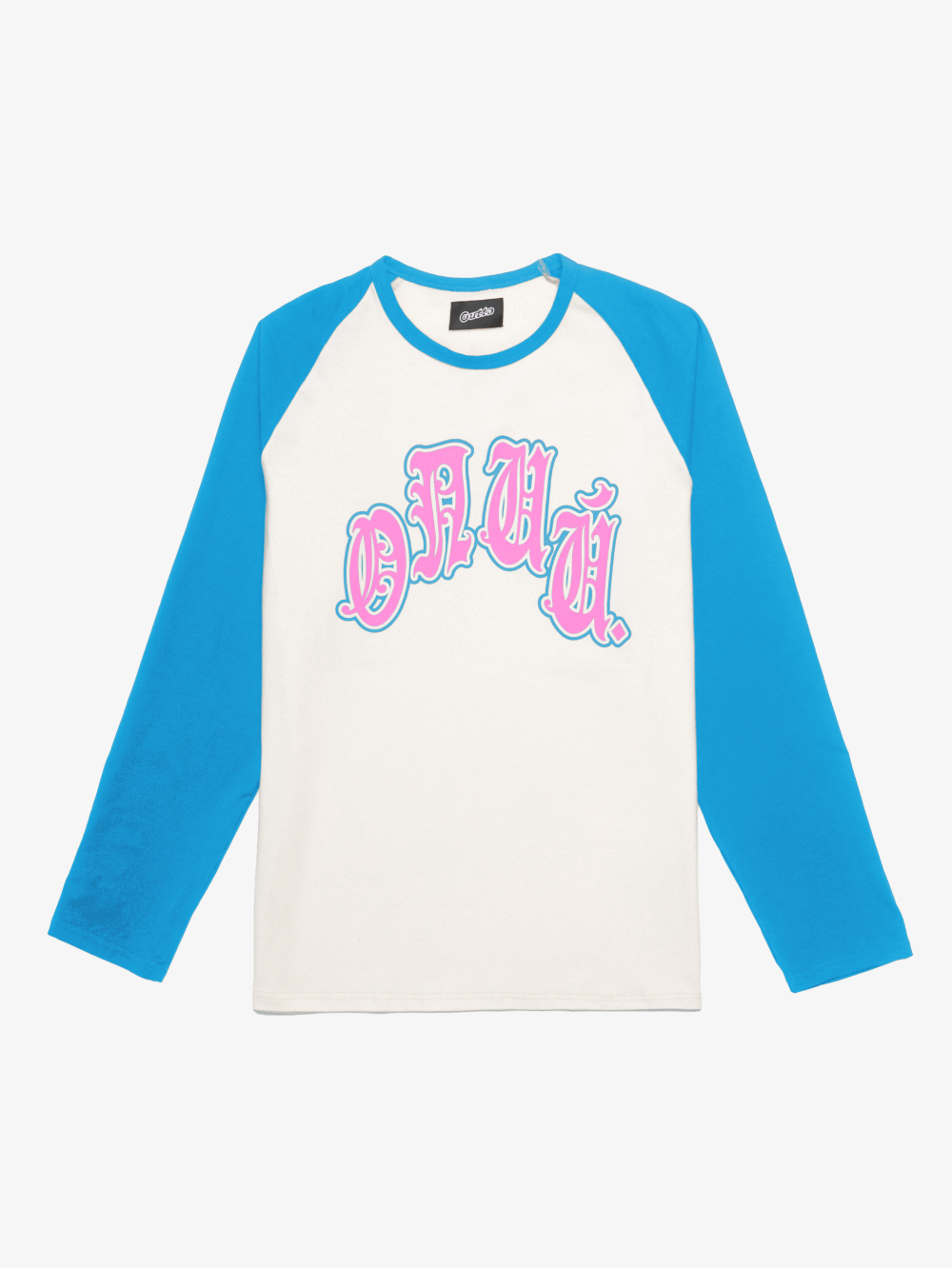 'DOUBLE-SIDED LOGO' BLUE/PINK/WHITE LONGSLEEVE REGLAN