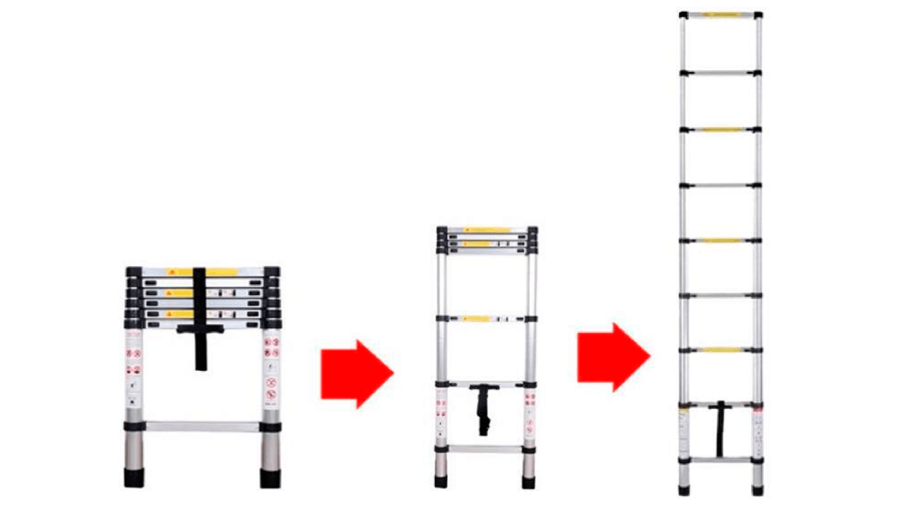 Максимальная высота телескопической лестницы