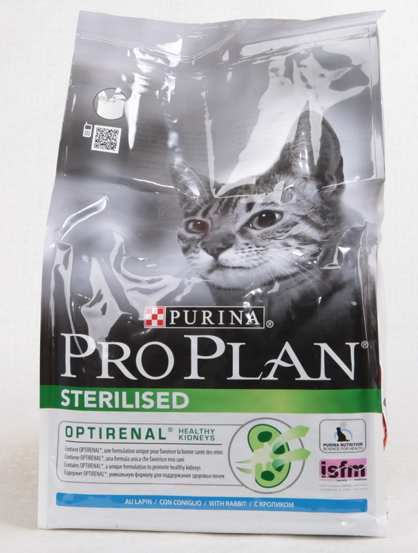Pro Plan Sterilised для Кастрированных Кошек Курица и Кролик