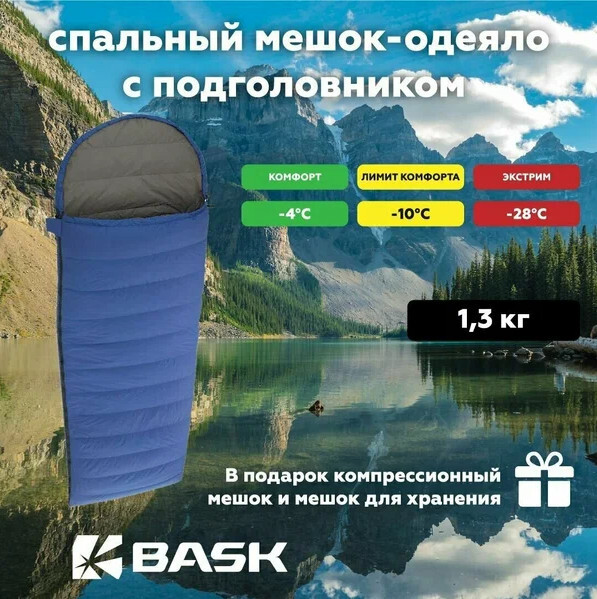 Спальные мешки BASK — комфорт, тепло и надёжность в любых условиях Спальные мешки BASK — комфорт, тепло и надёжность в любых условиях