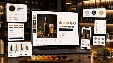 Магазин пива на InSales: метки Ratebeer и компактные стили для понятной карточки товара
