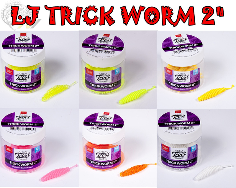 Обзор Lucky John Trick Worm 2 дюйма