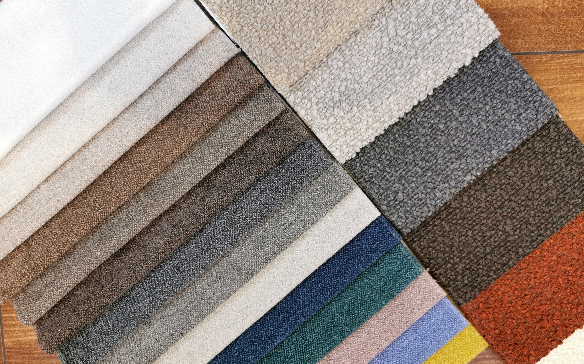 Рогожка букле vs шенилл букле