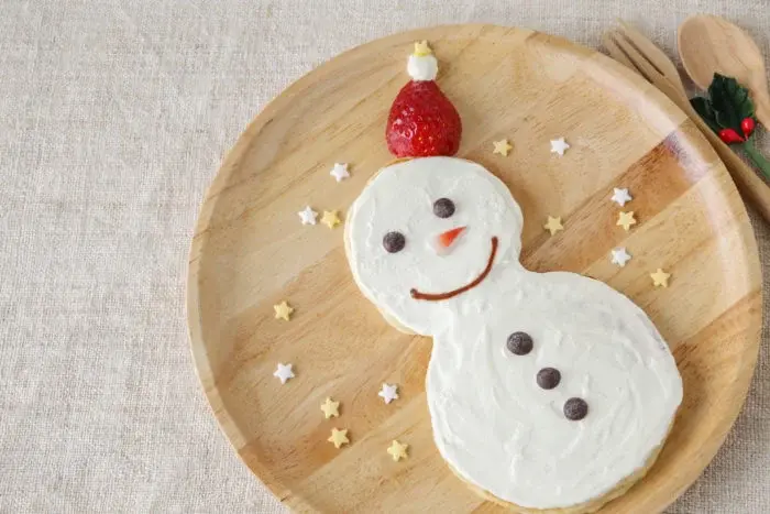 Простой рецепт блинчиков-снеговиков