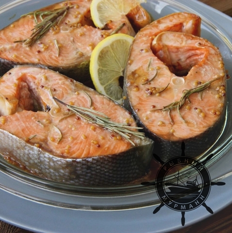 Сочные стейки Кеты в духовке - от Рыбного Мурманна!