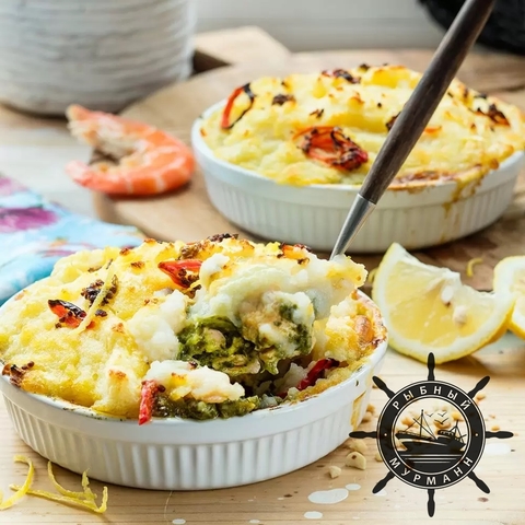 Запеканка из Пикши и овощей от Рыбного Мурманна