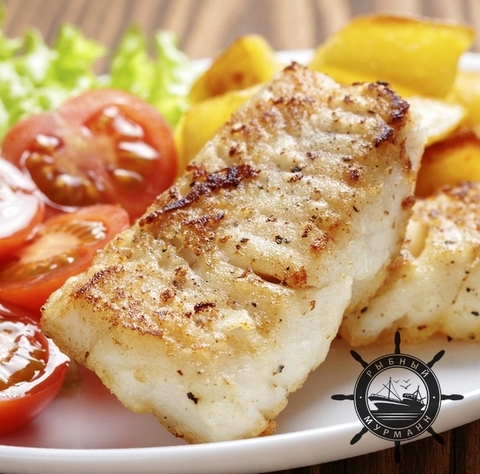 Палтус, запеченный с картофелем, лимоном и укропом от Рыбного Мурманна