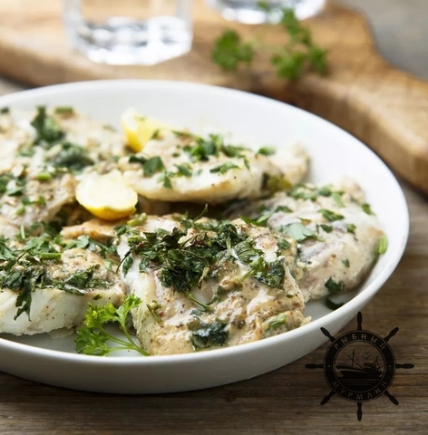 Запечённая в духовке Треска с зеленью от Рыбного Мурманна