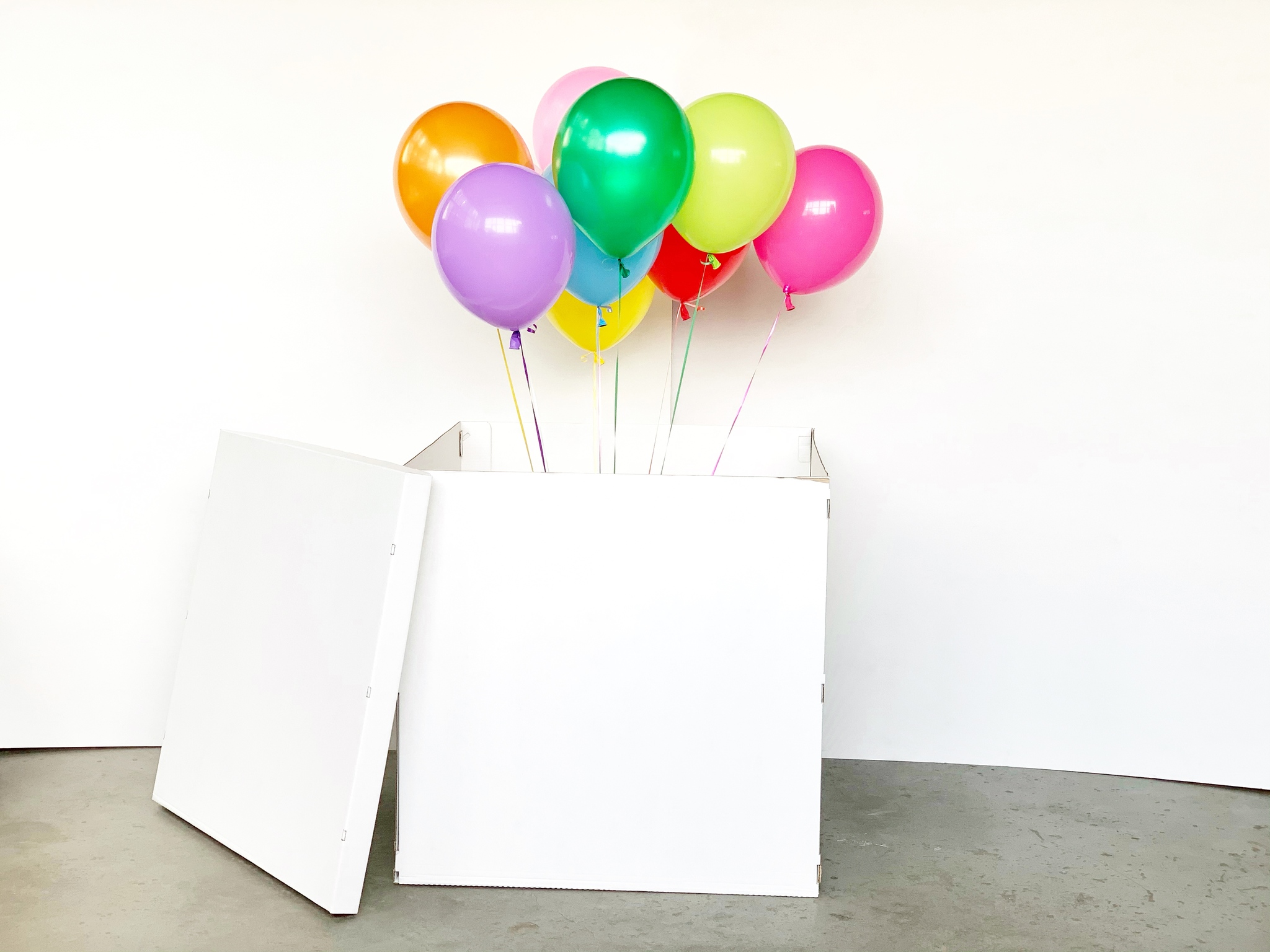 Коробка-сюрприз или как удивить с помощью воздушных шаров
