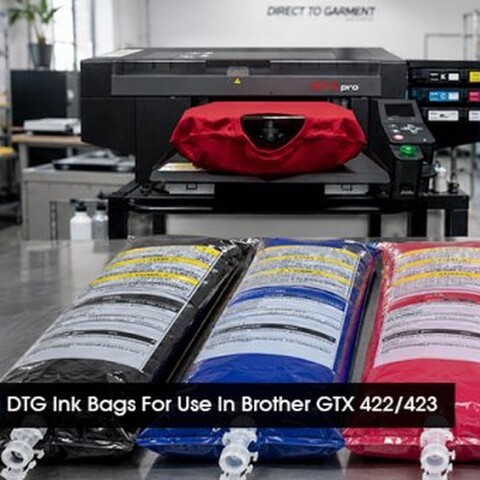 Текстильные чернила G&G для DTG-принтеров Brother GTX 422/423: пакеты по 700 мл
