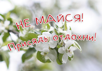 Не МАЙСЯ! - Присядь отдохни! Не МАЙСЯ! - Присядь отдохни!
