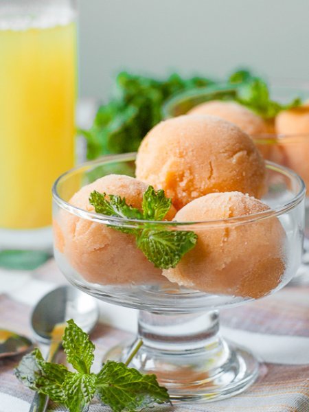Рецепт приготовления персикового сорбета