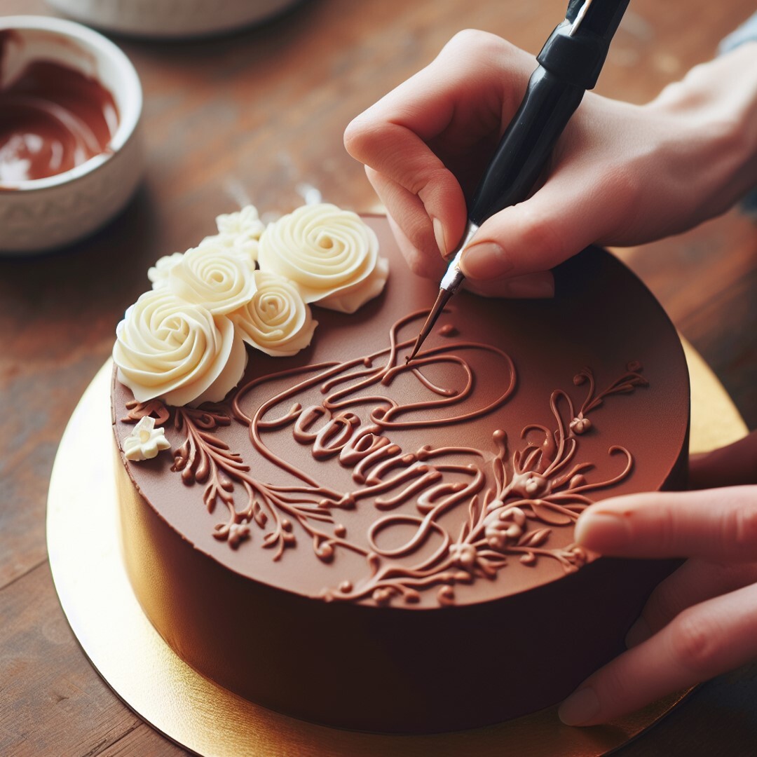 Надпись на торте из шоколада: как сделать буквы в домашних условиях
