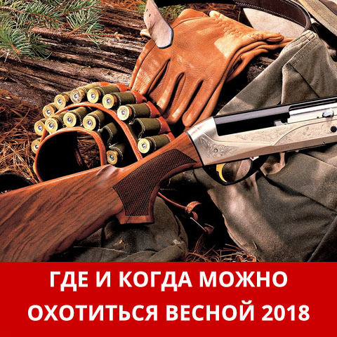 ГДЕ И КОГДА МОЖНО ОХОТИТЬСЯ ВЕСНОЙ 2018?