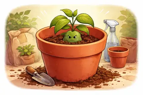 Почему нельзя пересаживать растение в слишком большой горшок