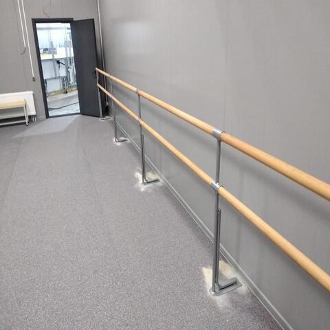 Монтаж станков в студии хореографии, г. Видное, Московская область