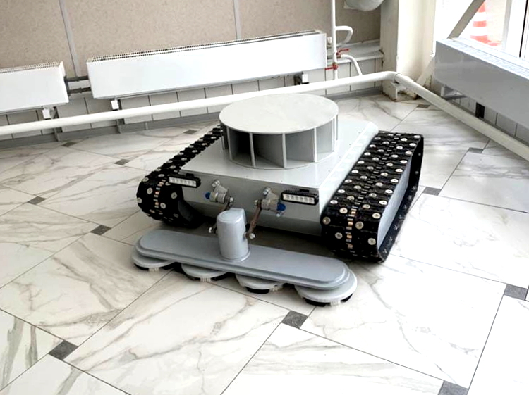 В Рыбинске на кораблях испытывают робота-чистильщика на магнитных гусеницах В Рыбинске на кораблях испытывают робота-чистильщика на магнитных гусеницах