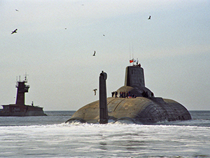 Подлодка «Дмитрий Донской» прошла испытания в Белом море Подлодка «Дмитрий Донской» прошла испытания в Белом море