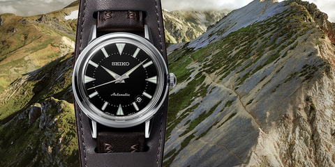 Современная интерпретация первой модели часов Seiko Alpinist 1959 г.