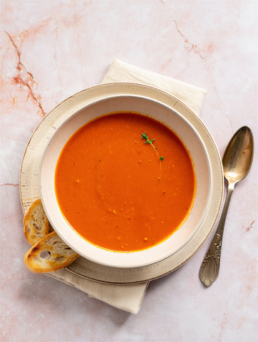 Томатный суп из свежих томатов