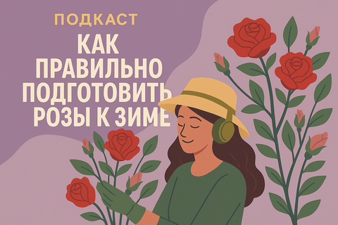 Подкаст “Как правильно подготовить розы к зиме”